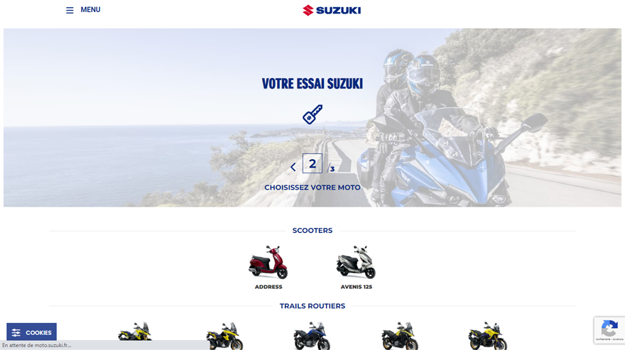 site web suzuki motos France