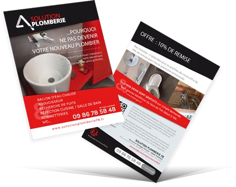 flyer solutionPlomberie78 10% de remise