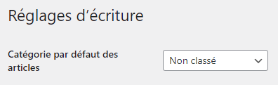 capture réglages > écriture de wordpress